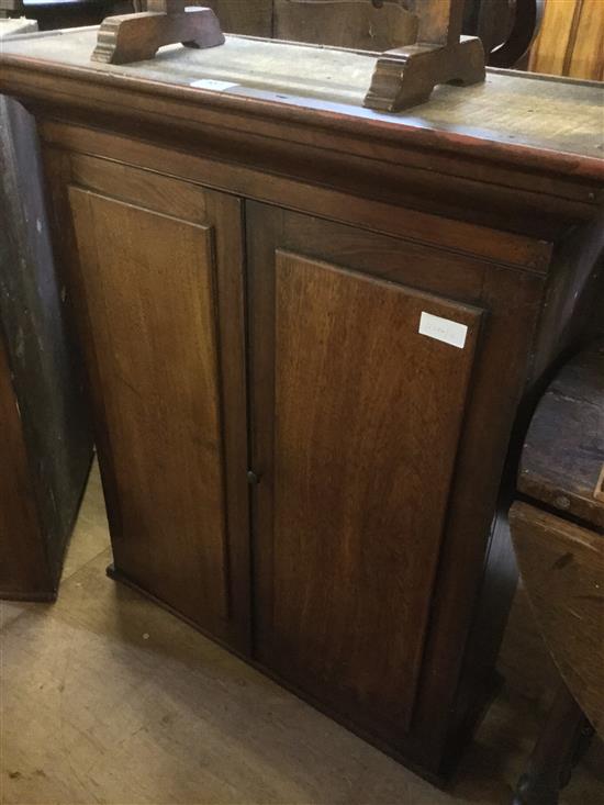 Georgian two door panelled wall cupboard